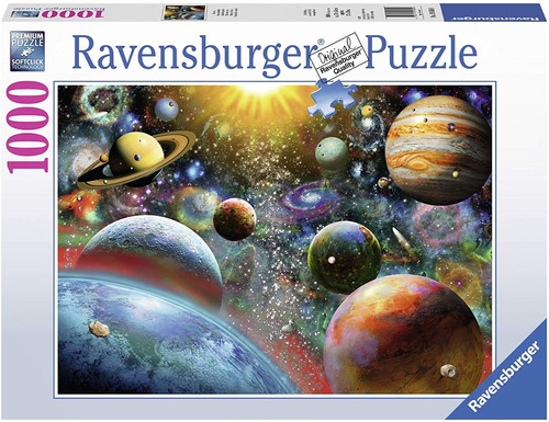 Rompecabezas Ravensburger Classic Vista Desde el Espacio 19858 de 1000 piezas