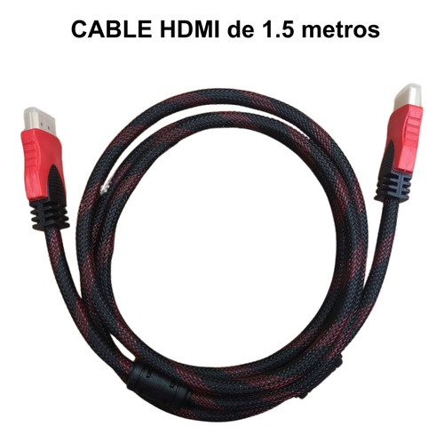 Cable HDMI FULLHD 1080P 1.5 metros, Lap Top, Blue-ray, DVD, Consola de Video juegos, Proyector.