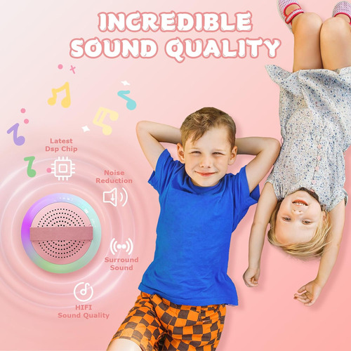 Máquina De Karaoke Mini Para Niños Con Micrófonos Inalámbric