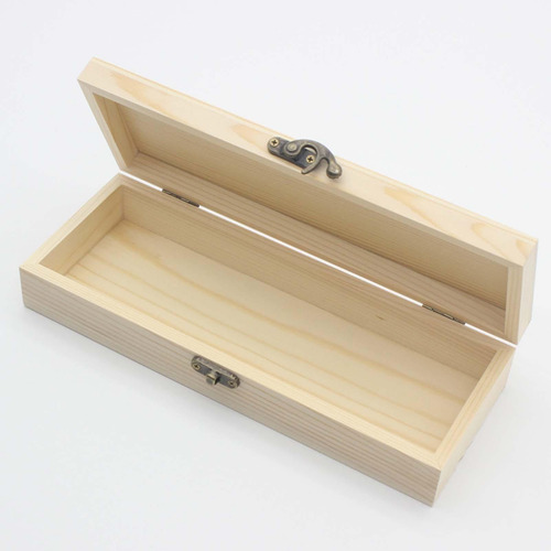 Caja De Madera Sin Terminar Caja De Madera Lisa Con Tapa S