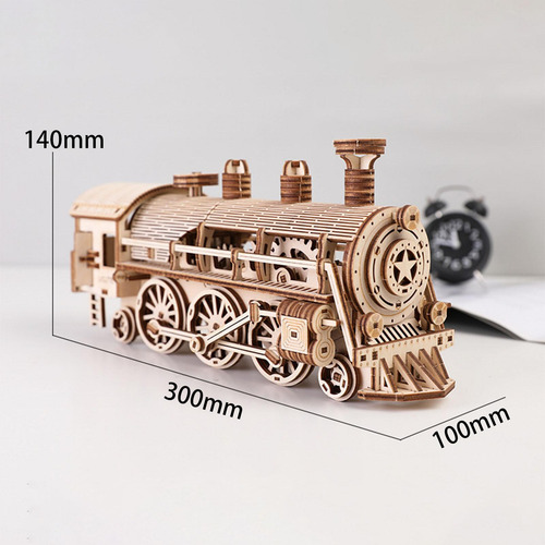 Rompecabezas De Madera 3d, Modelo De Tren De, Juguete De