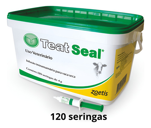 Teat Seal Zoetis - Selante De Teto P/ Vaca Seca Cx C/ 120 Un
