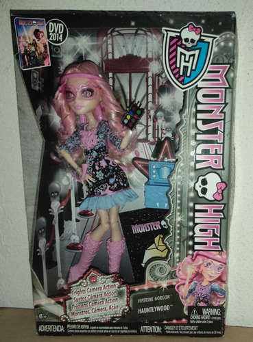 Monster High Frights Camera Action Viperine Gorgon & Honey (Usado)