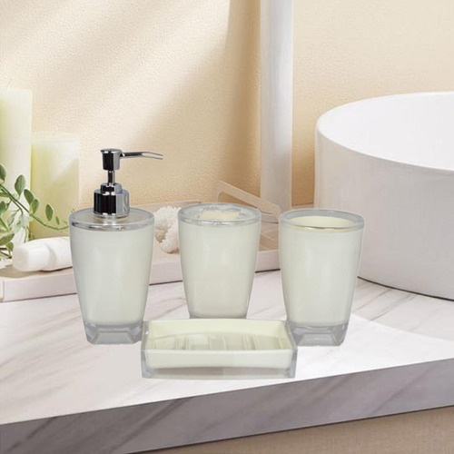 4x Dispensador De Loción, Soporte Para Cepillo De Dientes,