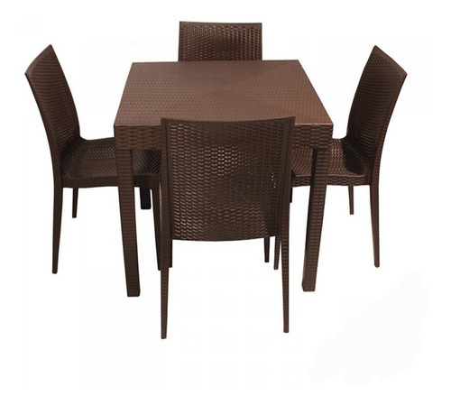 Imagen 1 de 2 de Juego Para Jardin Mesa + Sillas Ó Bancos Modelo Ratan