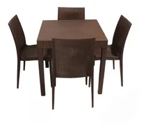 Comprar Juego Para Jardin Mesa + Sillas Ó Bancos Modelo Ratan