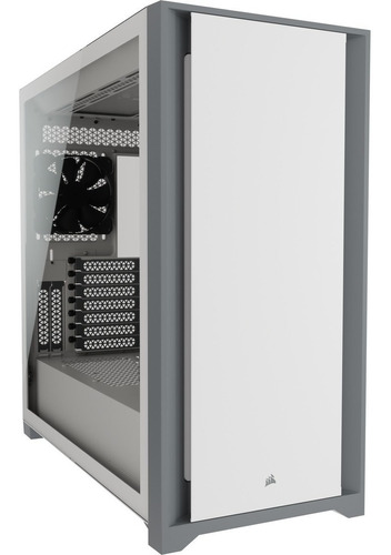 Gabinete Corsair 5000d Atx Cristal Templado Usb-c Mid Tower Color Blanco