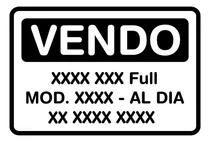 Comprar Rdg - Cartel Vinilo Autoadhesivo Vendo Auto Kit X3