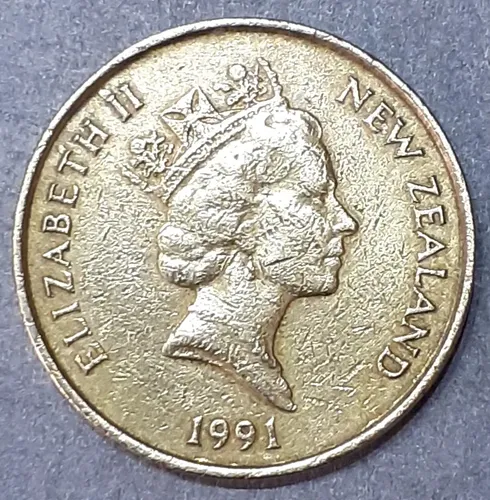 Moeda Two Dollars De 1991 Origem New Zealand. Km#79 | MercadoLivre