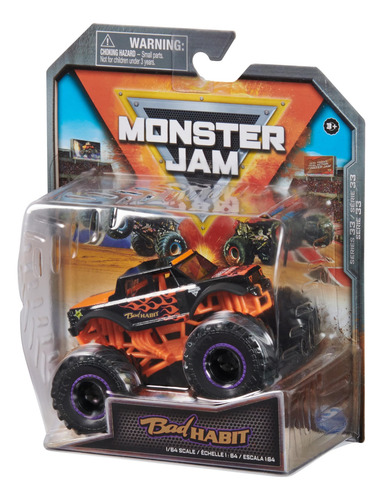 Camión Fundido Monster Jam Bad Habit, Escala 1:64, Serie 33