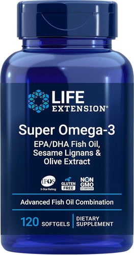 Super Omega 3 Life Extension 120 C - Unidad a $1750