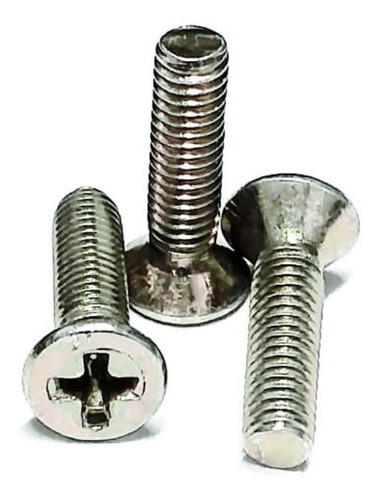 Parafuso Máquina Cabeça Chata Phillips M3 X 12mm Inox 20 Pçs