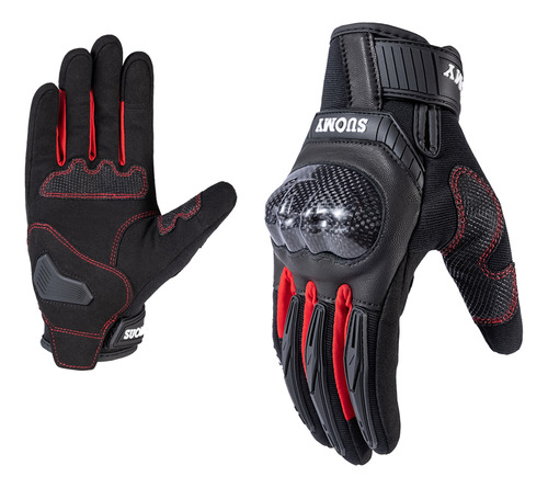 Guantes De Moto Suomy New, Protección De Carcasa De Fibra De