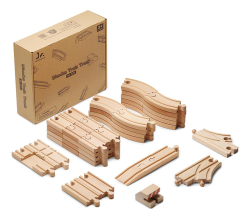 Sainsmart Jr. Tren De Madera 52 Piezas, Expansion De Pista C