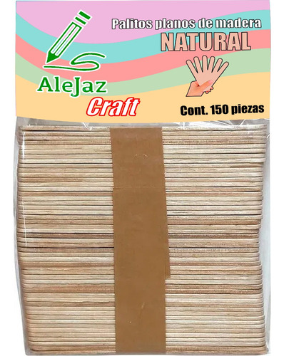 Palito De Madera Abatelenguas Delgados Con 150 Piezas Smarty