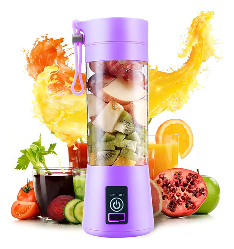 Licuadora Portatil, Mezclador Personal De Frutas Recargable