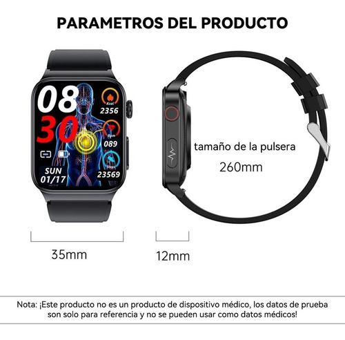 Reloj Inteligente Para Controlar El Azúcar En Sangre Y Un