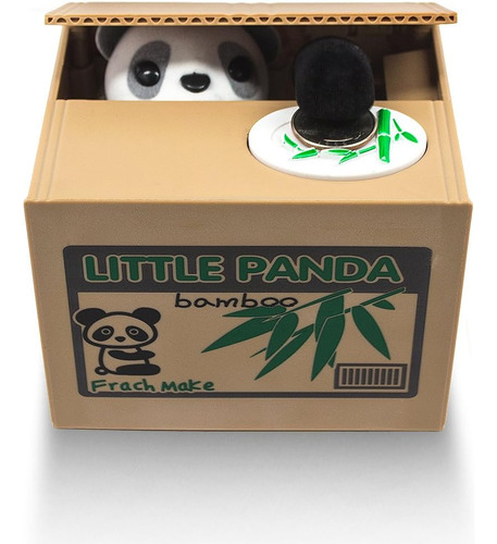 Robar Monedas Panda Box Piggy Bank Panda Bear Inglés H...