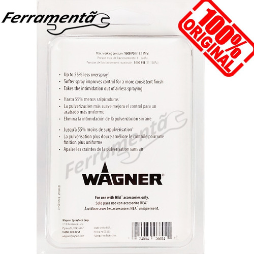 Imagem 2 de 2 de Bico 211 Airless Wagner Hea Control Pro 190 Original