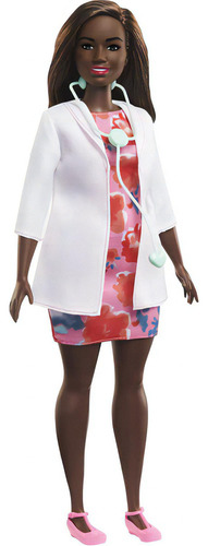 Barbie Doctor Fashion Muñeca Con Forma Curvilínea Y Cabel