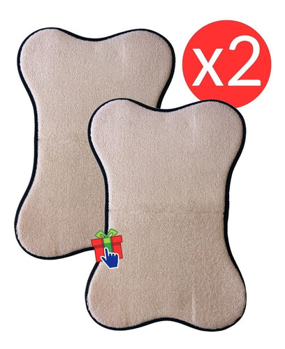 Imagen 3 de 6 de Set X 2 Tapetes Refrescante Mascotas Alfombra Manta Hueso