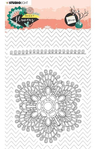 Scrapbooking Sellos Silicona Studio Light Flor Multicolor