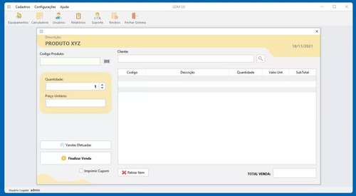 Gdm 1.0 - Software De Ordem De Serviço - Netbeans 12 Java 17
