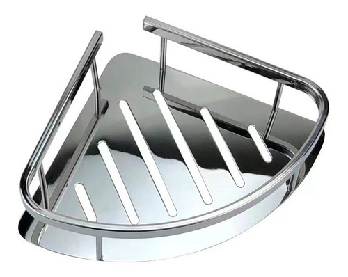 Imagen 1 de 10 de Organizador De Ducha Estante Esquinero Simple Acero Inox