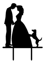 Comprar Cake Topper Adorno Torta - Boda Casamiento Pareja + Mascota2