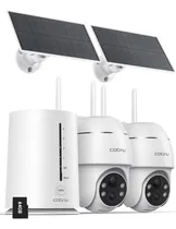 Comprar Cámaras De Seguridad Solares Inalámbricas Cooau, Kit 2 Unida