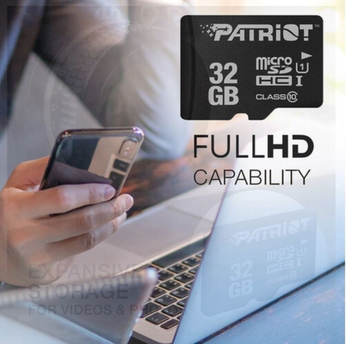 Imagem 4 de 6 de Cartão De Memória Patriot Micro Sd32gb Classe 10 Psf32gmdc10