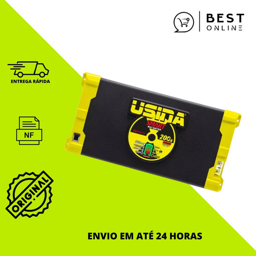 Fonte Automotiva Usina Smart Bat Meter 12v 200a Bivolt