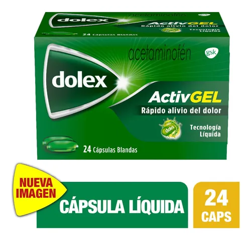 Dolex Activgel 500mg X 24 Cápsulas Liquidas