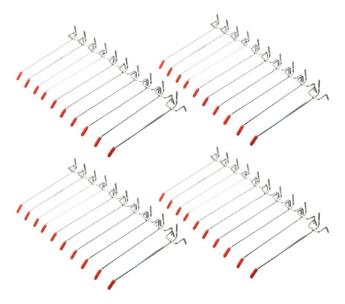 40 Ganchos Individuales For Tablero Perforado, 150 Mm, List