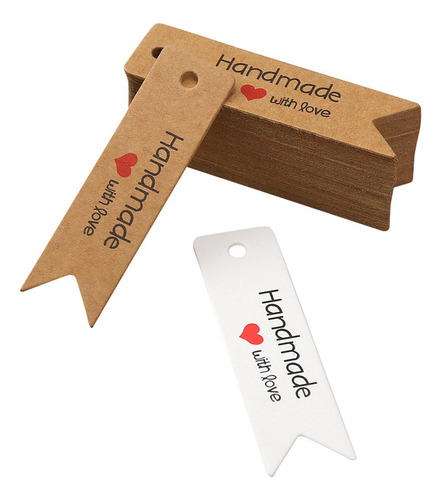 100 Etiquetas De Regalo Hechas A Mano, Etiquetas De