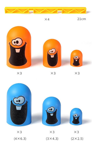 Qipai Tic-tac-toe Juego De Vasos Apilables Portátil For Bebé