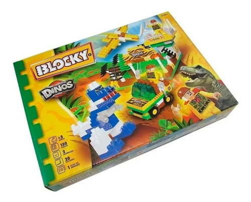 Blocky Dinos Dinosaurios 150 Piezas Bloques 01-0678 En Cadia