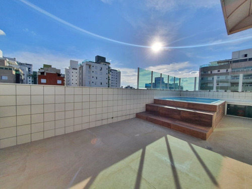 Cobertura 4 Quartos 3 Vagas Com Piscina E Elevador - Bairro Castelo - 1208