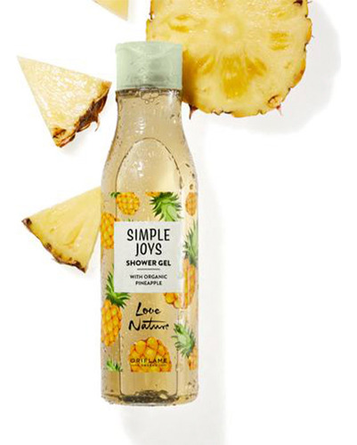 Gel De Ducha Con Piña Orgánica Simple Joys Love Nature
