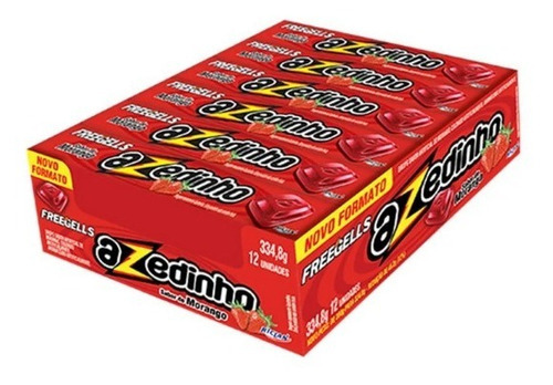 Bala Drops Azedinho Freegells C/12un Morango Uva Sabores Morango