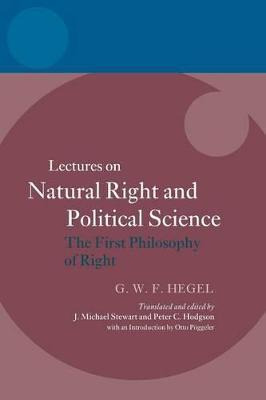 Libro Hegel: Lectures On Natural Right And Political Scie...