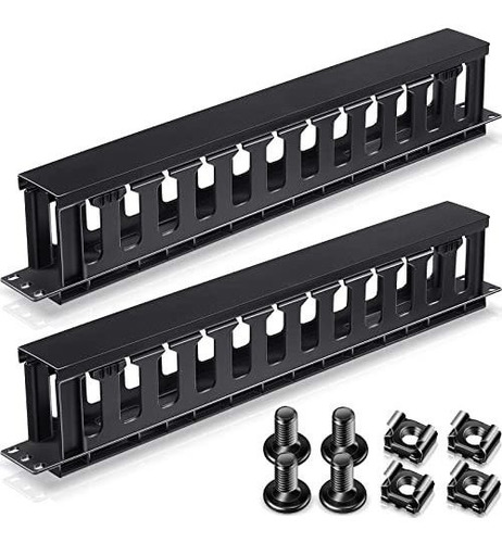 4 Paquetes De Fundas De Gestión De Cables Para Rack De 1 Uni