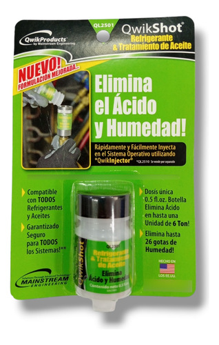 Ql2501 Qwikproducts Removedor De Acido Y Humedad Qwikshot