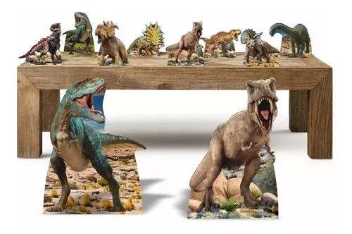 Painel de Festa em Tecido - Jurassic World Rex Dinossauro - Via