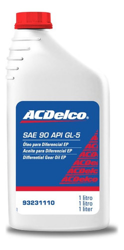 Oleo Cambio Manual E Diferencial Sae 90 Ep Api 5 Acdelco Gm