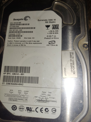 Disco Duro Seagate De 160gb 