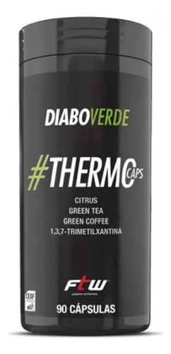 Suplemento em cápsula Fitoway  Diabo Verde #ThermoCaps cafeína #ThermoCaps em pote de 54g 90 un