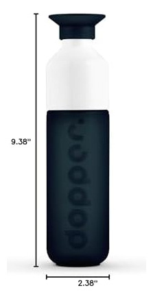 Botella De Agua Preserve Dopper, 15,25 Onzas, Dark Spring