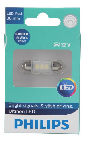 Lampara Philips Festoon 38mm Led (11854) 12v 06w Sv85 Univer