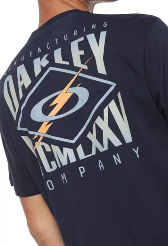 Camiseta Oakley Hexagonal Tee Estampada Masculina - Branco